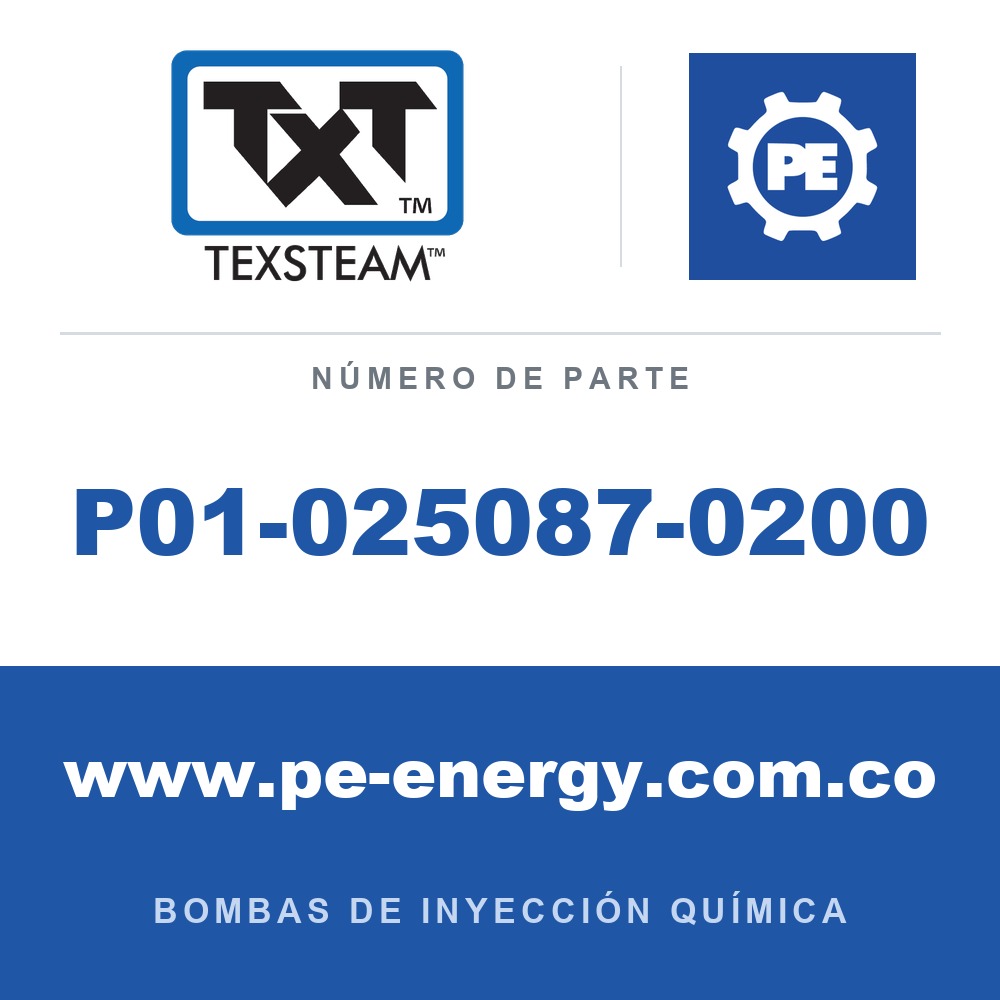 Texsteam P01-025087-0200 - Texsteam P01-025087-0200 - Componente de Tornillería y Herraje