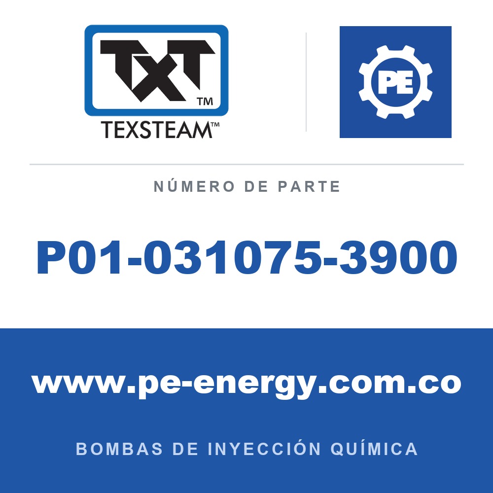 Texsteam P01-031075-3900 - Texsteam P01-031075-3900 - Componente de Tornillería y Herraje