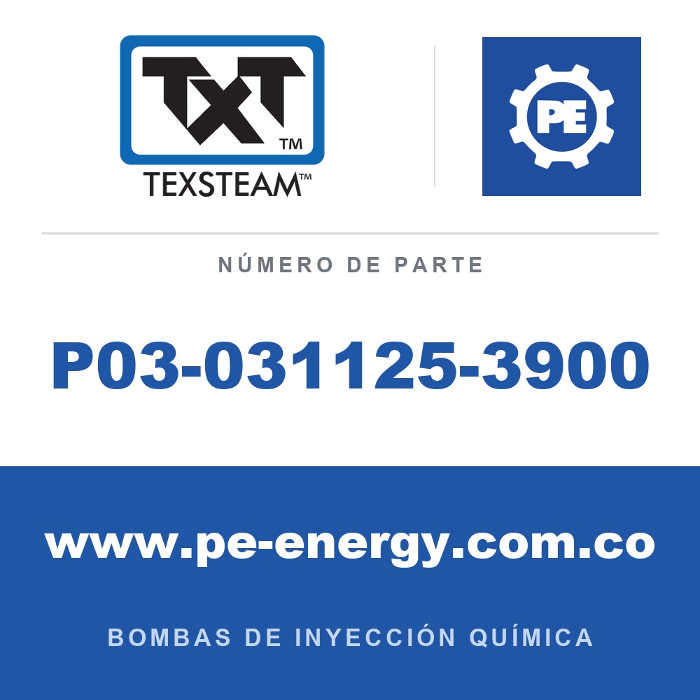 Texsteam P03-031125-3900 - Texsteam P03-031125-3900 - Componente de Tornillería y Herraje