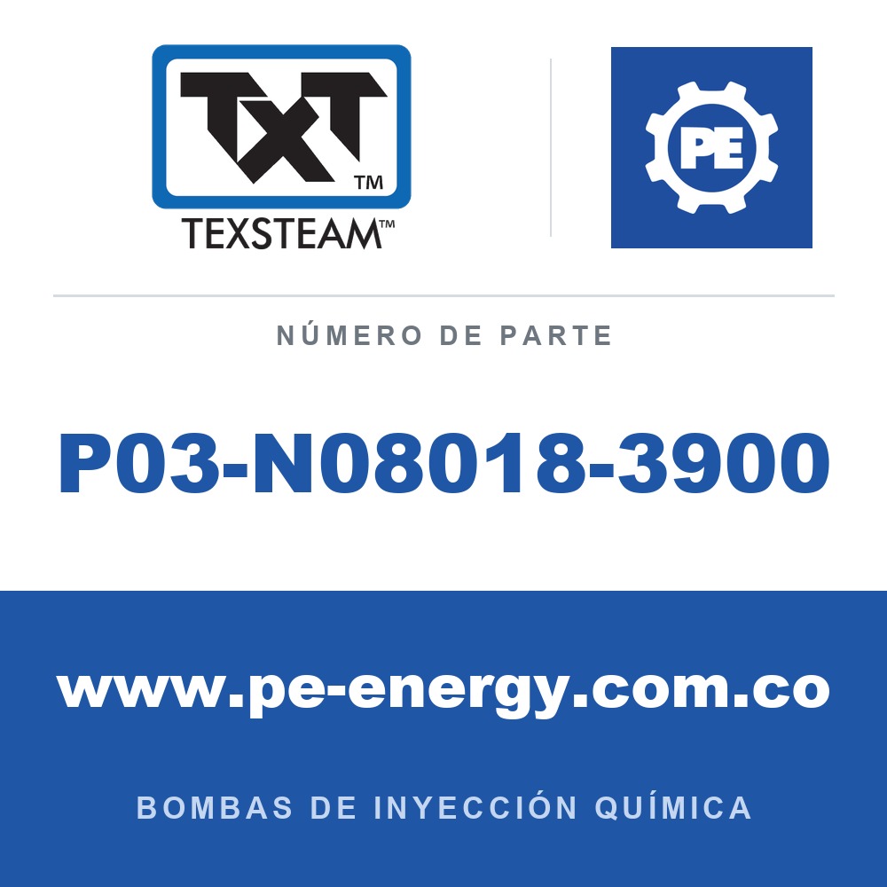 Texsteam P03-N08018-3900 - Texsteam P03-N08018-3900 - Componente de Tornillería y Herraje
