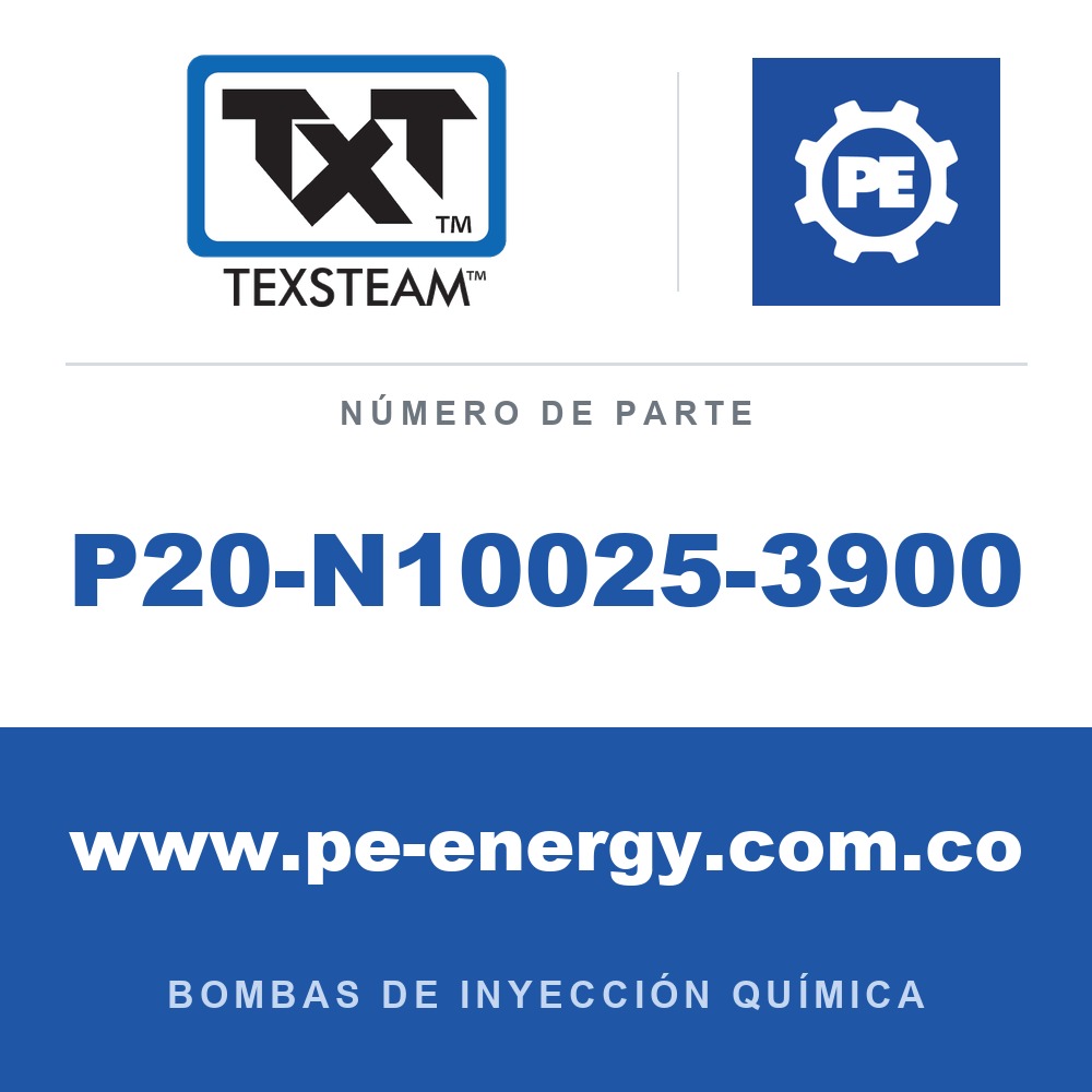 Texsteam P20-N10025-3900 - Texsteam P20-N10025-3900 - Componente de Tornillería y Herraje