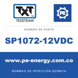 Texsteam SP1072-12VDC Pieza de repuesto - ETIQUETA (LABEL) ENERGÍA (POWER) I/O BLOQUE DE TERMINALES (TERMINAL BLOCK) 12DC NP