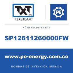 Texsteam SP12611260000FW Bomba - SP12 DÚPLEX (DPLX) BOMBA (PMP) SS 1/4 V/V C1D2 65RPM