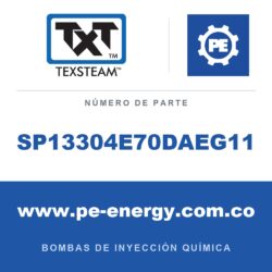 Texsteam SP13304E70DAEG11 Bomba - TXTICIP200 SP2-1/4 375W 3PANELES (PNL) 4BATERÍAS (BT) S400 2-I/O HE TEM