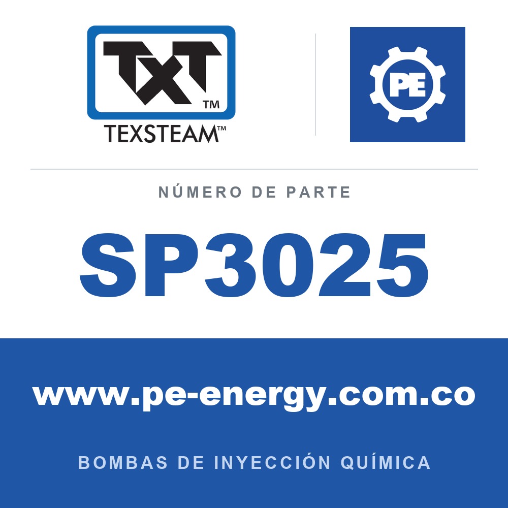 Texsteam SP3025 Conjunto de bomba - ENSAMBLE DE BOMBA (PUMP ASSY) 3/8 F/E SS SDP/KAL