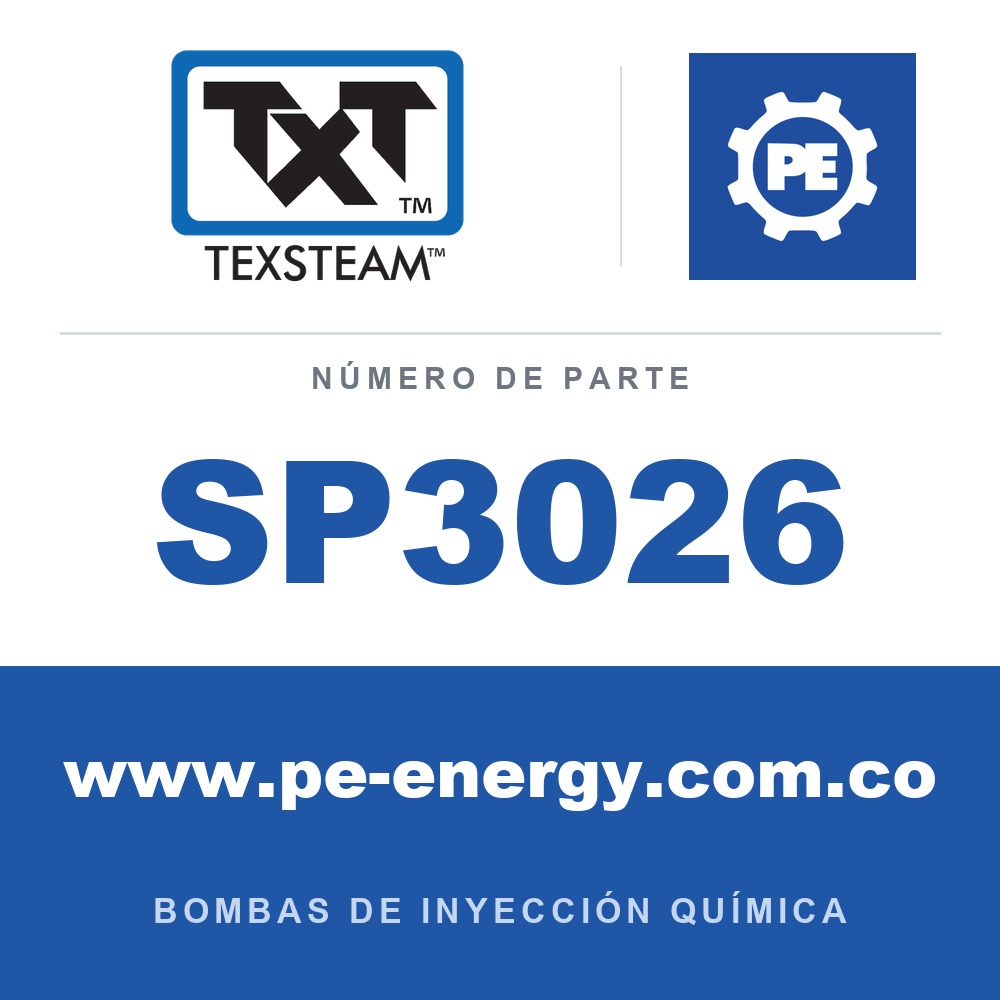 Texsteam SP3026 Conjunto de bomba - ENSAMBLE DE BOMBA (PUMP ASSY) 3/8 F/E SS SDP/FLO