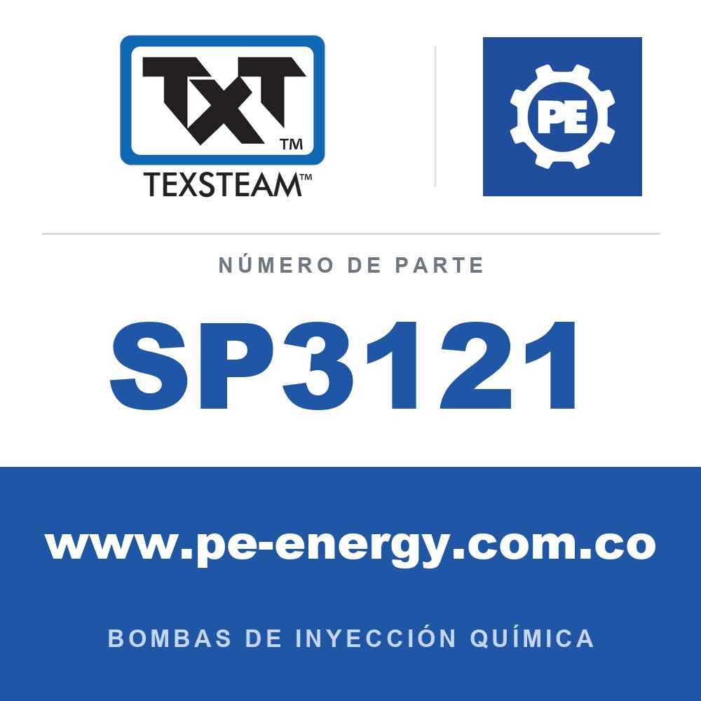 Texsteam SP3121 Conjunto de bomba - DÚPLEX (DPLX) ENSAMBLE DE BOMBA (PUMP ASSY) 3/8 F/E BUN/BUN