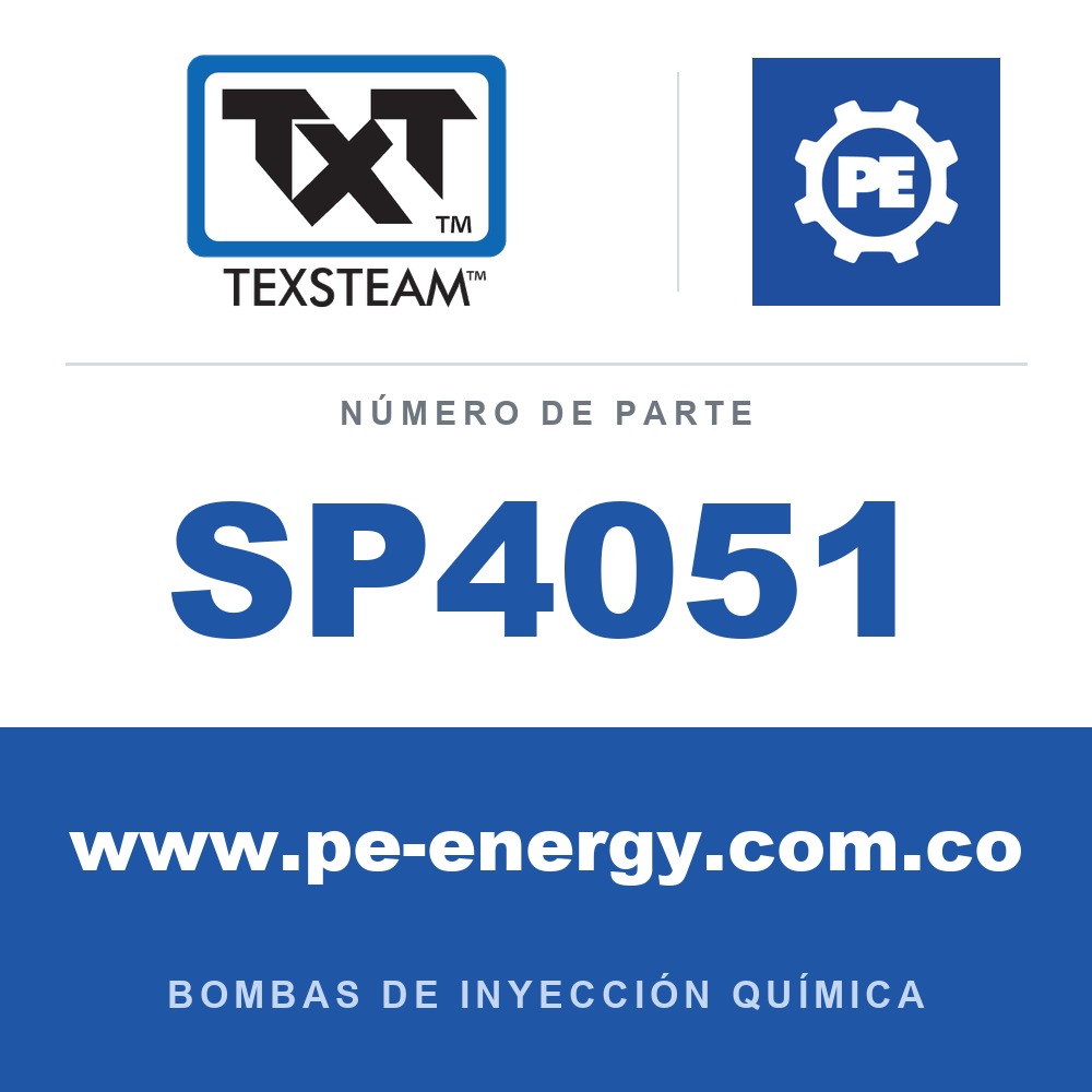 Texsteam SP4051 - Texsteam SP4051 Conjunto de bomba - CONJUNTO DE BOMBA 1/2 F/E SS BUN/BUN
