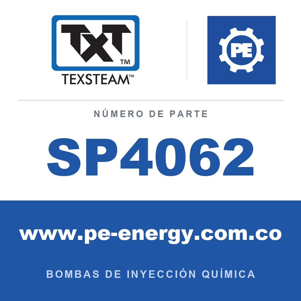 Texsteam SP4062 Ensamblaje de bomba - ENSAMBLE DE BOMBA (PMP ASSY) 1/2 F/E SS SDP/FLO