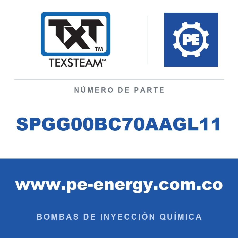 Texsteam SPGG00BC70AAGL11 - Texsteam SPGG00BC70AAGL11 Bomba - SP2-3/8 AJUST. DÚPLEX 2B 375W SDP/SDP FUENTE ALIM. ALTA CAP. 65RPM