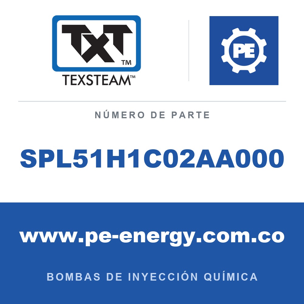 Texsteam SPL51H1C02AA000 Bomba - BOMBA SPL51 SIMPLEX (SPLX) 1/2 125W 1BATERÍA (BAT) 1PANEL (PNL) 1GABINETE (ENCL) C1D2 B/B