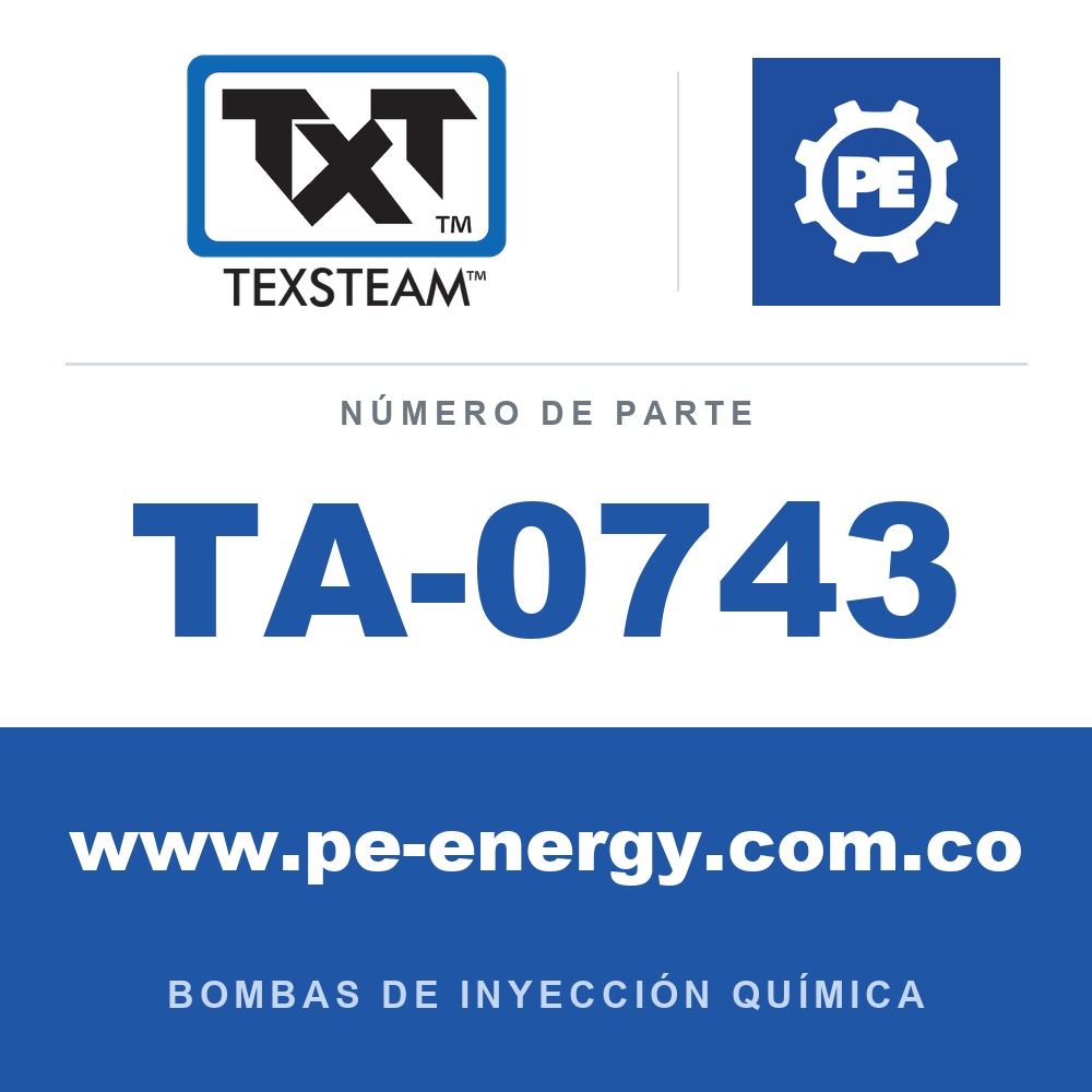 Texsteam TA-0743 - Texsteam TA 0743 - Componente de Válvula y Sello