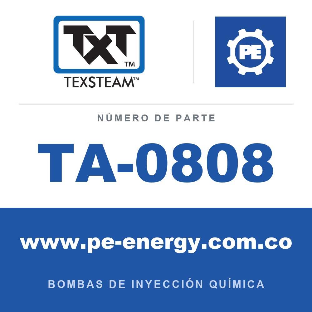 Texsteam TA-0808 - Texsteam TA 0808 - Componente de Válvula y Sello