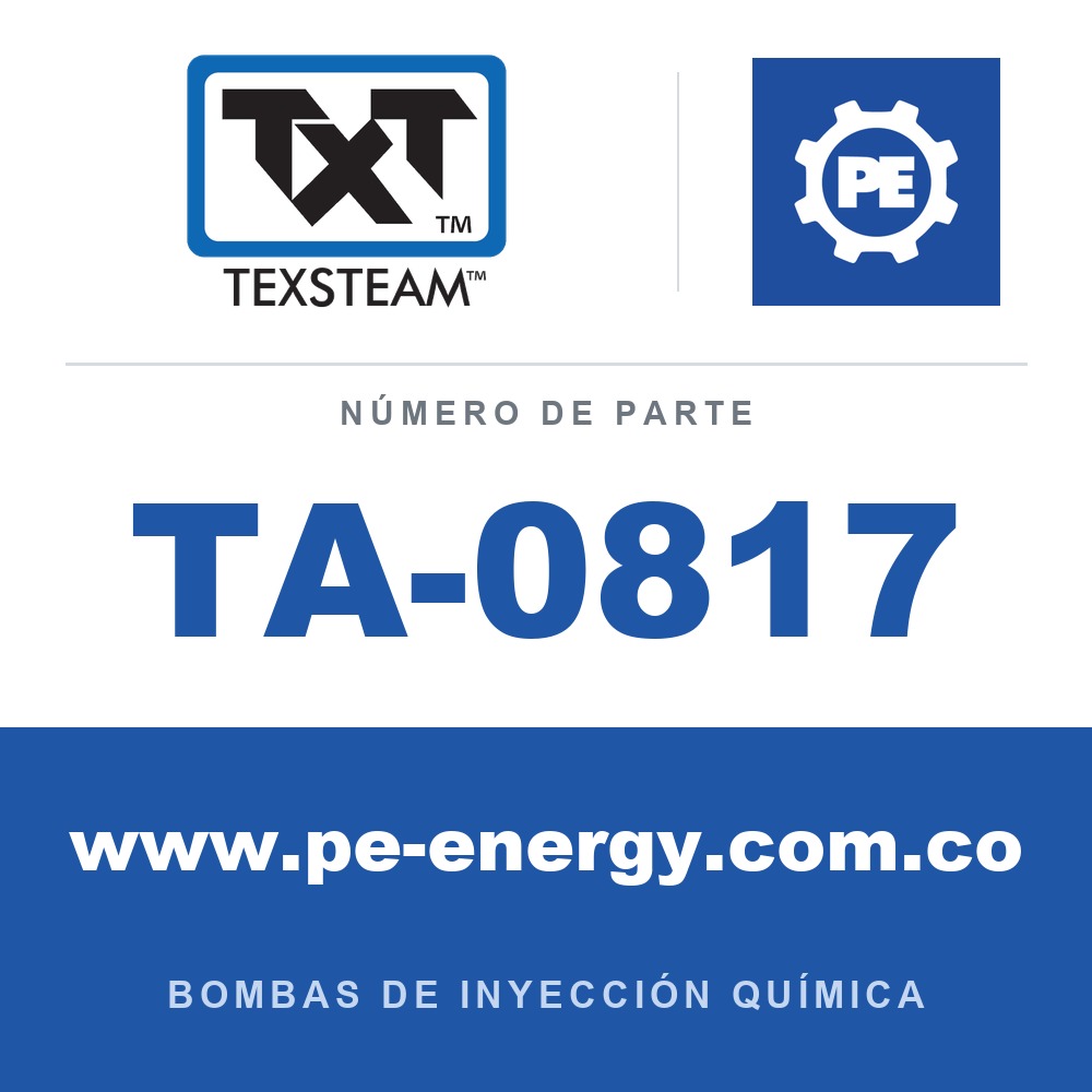 Texsteam TA-0817 - Texsteam TA 0817 - Componente de Válvula y Sello