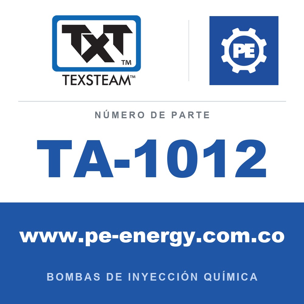Texsteam TA-1012 - Texsteam TA 1012 - Componente de Válvula y Sello
