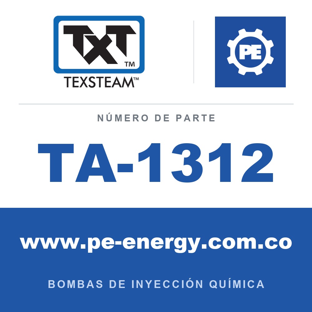 Texsteam TA-1312 - Texsteam TA 1312 - Componente de Válvula y Sello
