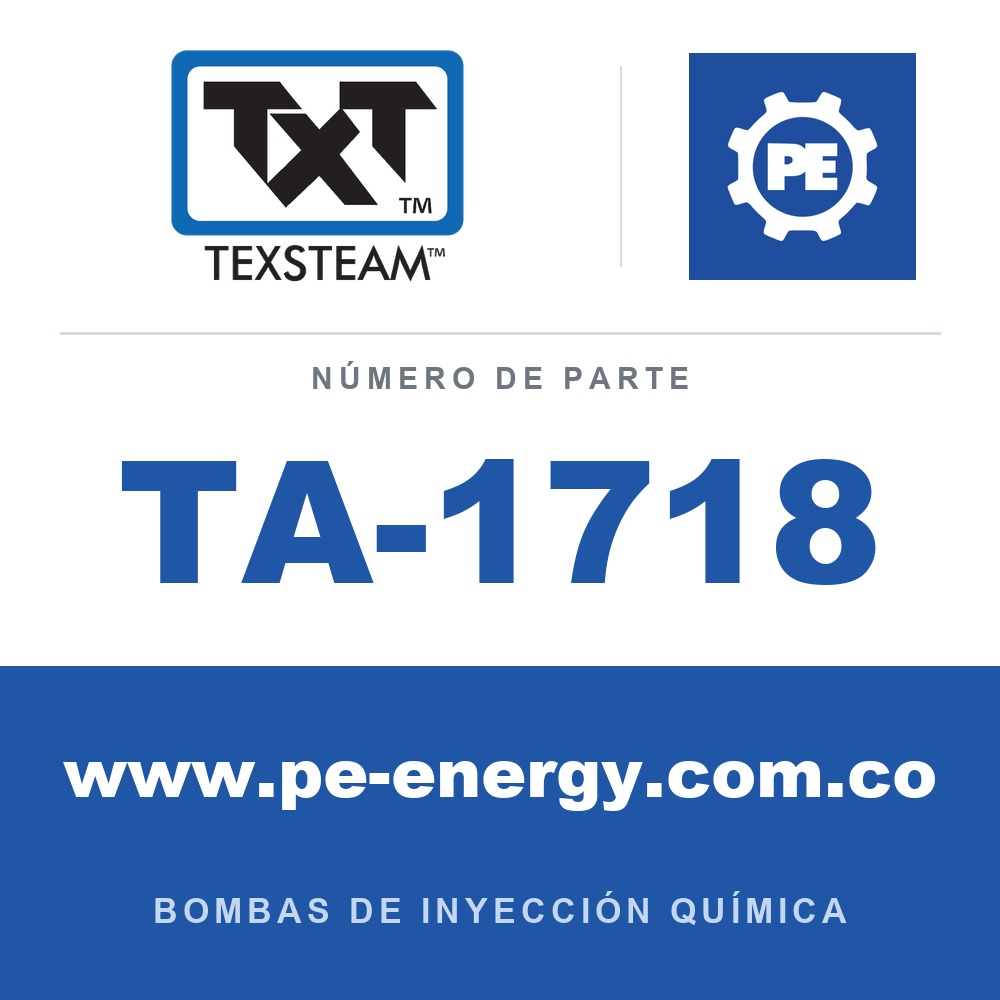 Texsteam TA-1718 - Texsteam TA 1718 - Componente de Válvula y Sello