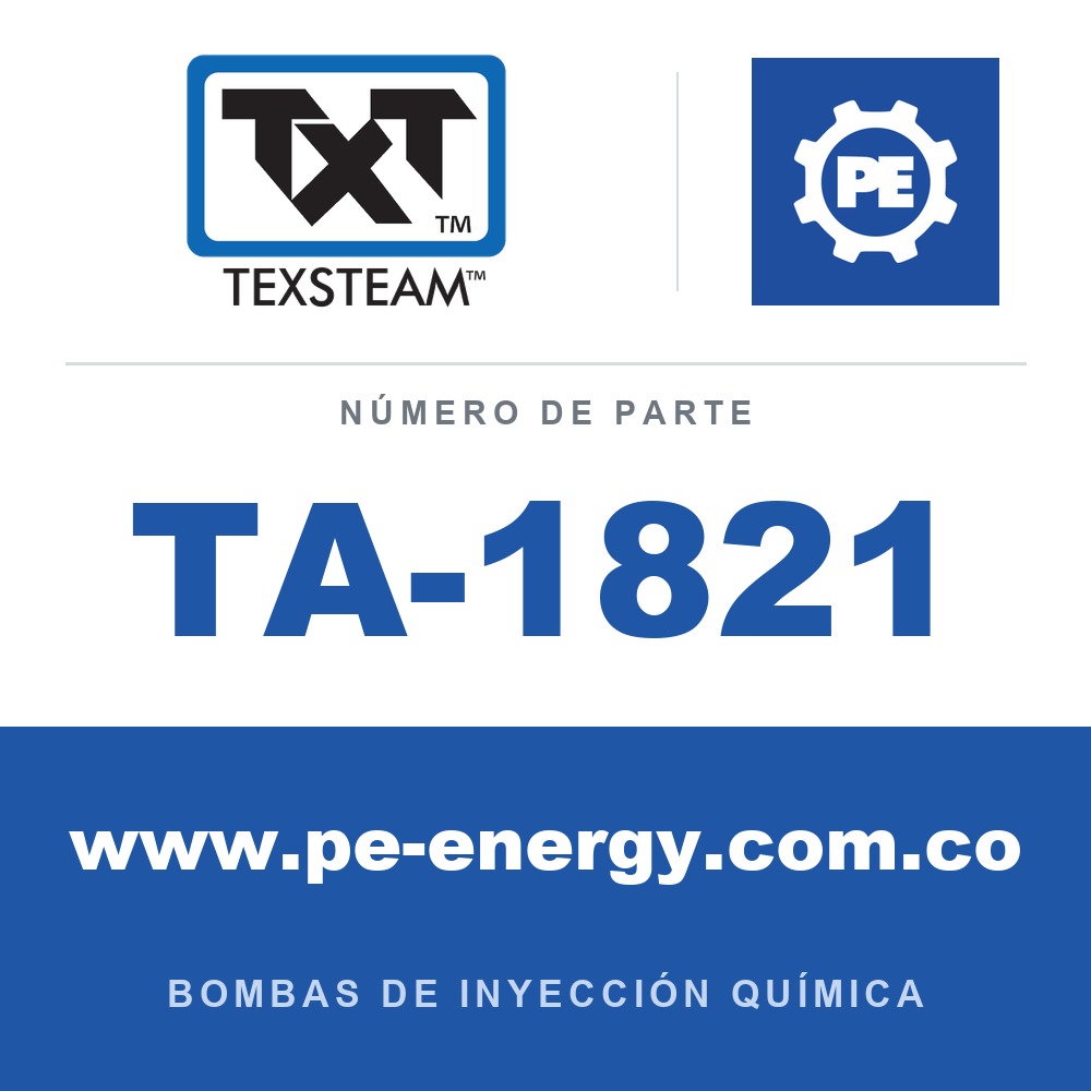 Texsteam TA-1821 - Texsteam TA 1821 - Componente de Válvula y Sello