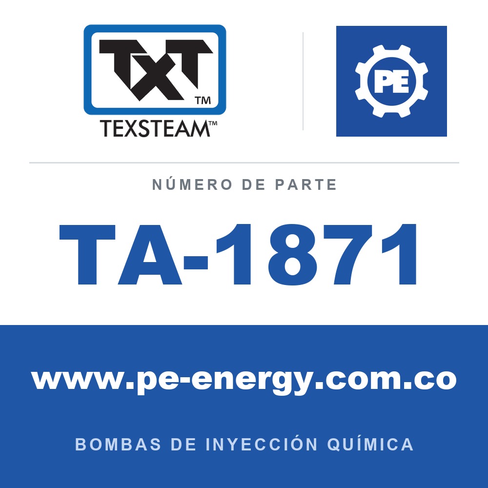 Texsteam TA-1871 - Texsteam TA 1871 - Componente de Válvula y Sello