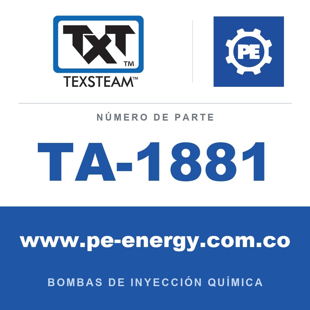 Texsteam TA-1881 - Texsteam TA 1881 - Componente de Válvula y Sello