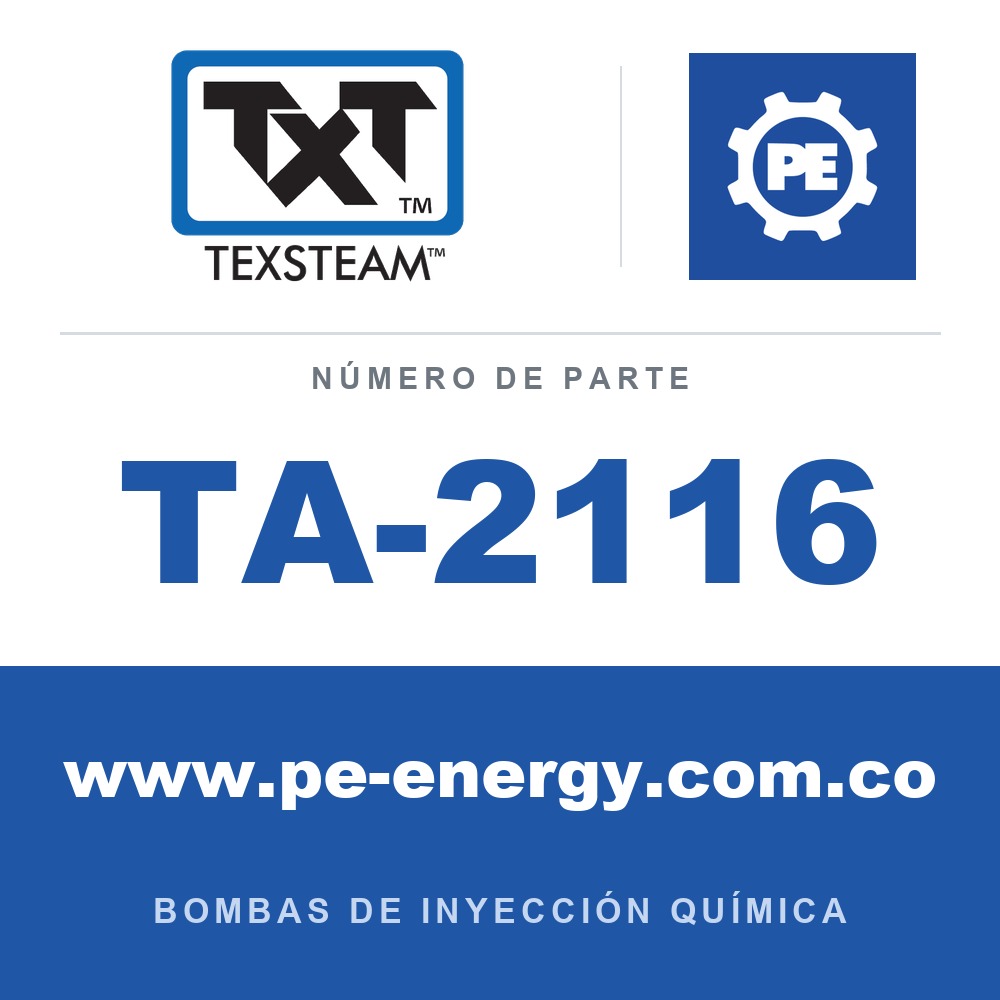 Texsteam TA-2116 - Texsteam TA 2116 - Componente de Válvula y Sello