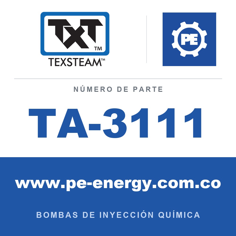Texsteam TA-3111 - Texsteam TA 3111 - Componente de Válvula y Sello