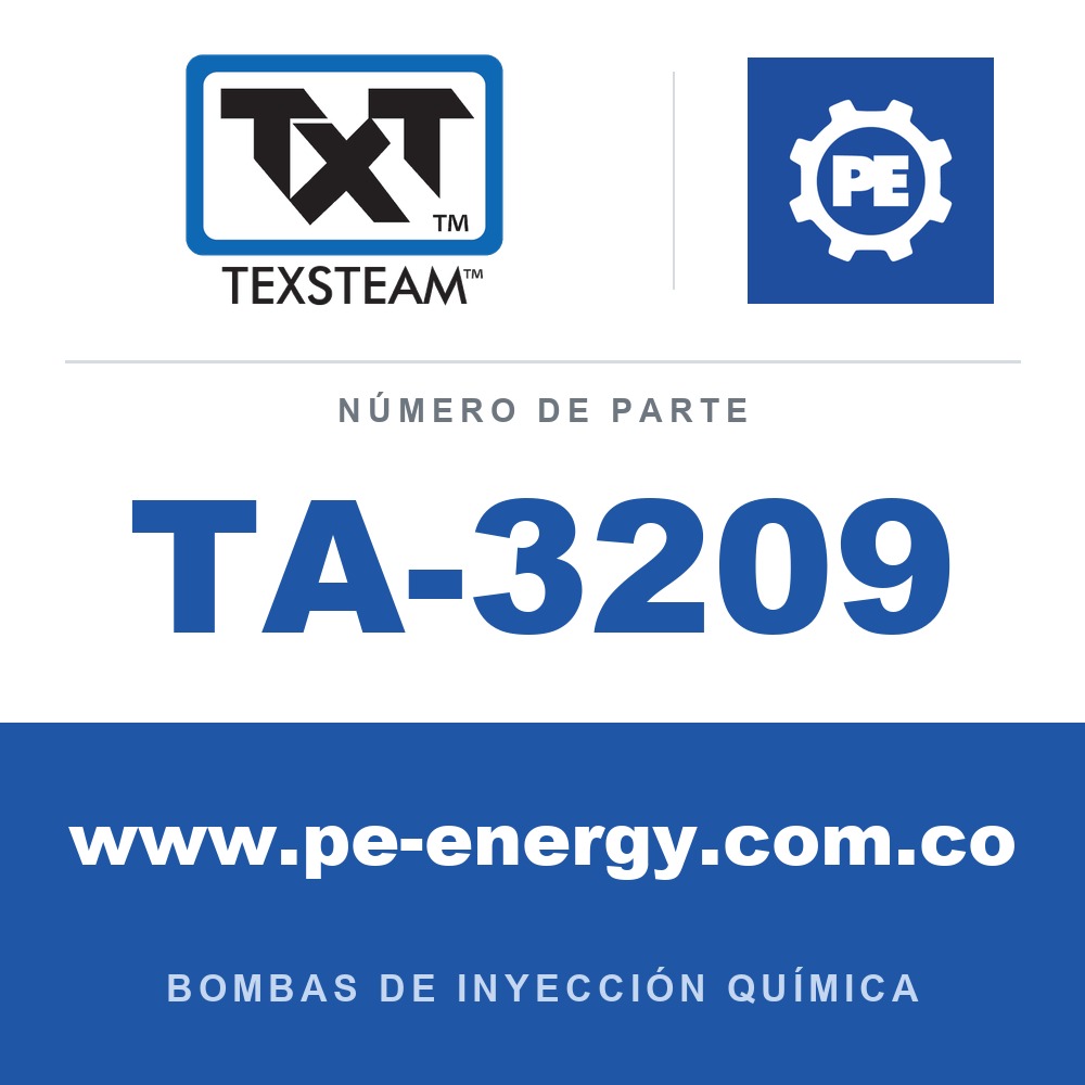 Texsteam TA-3209 - Texsteam TA 3209 - Componente de Válvula y Sello