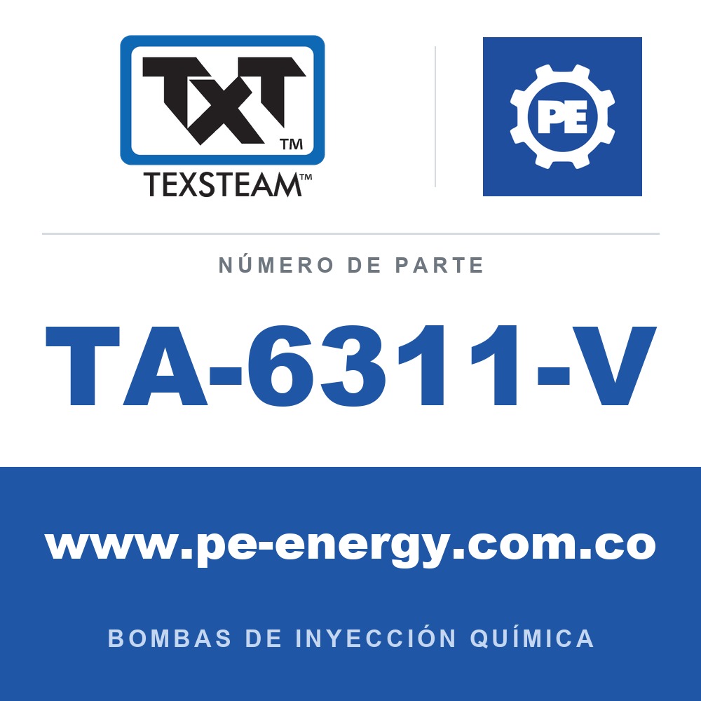 Texsteam TA-6311-V - Texsteam TA 6311-V - Componente de Válvula y Sello