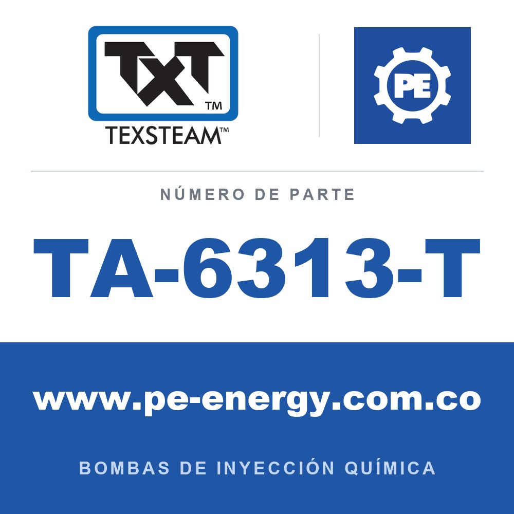 Texsteam TA-6313-T - Texsteam TA 6313-T - Componente de Válvula y Sello