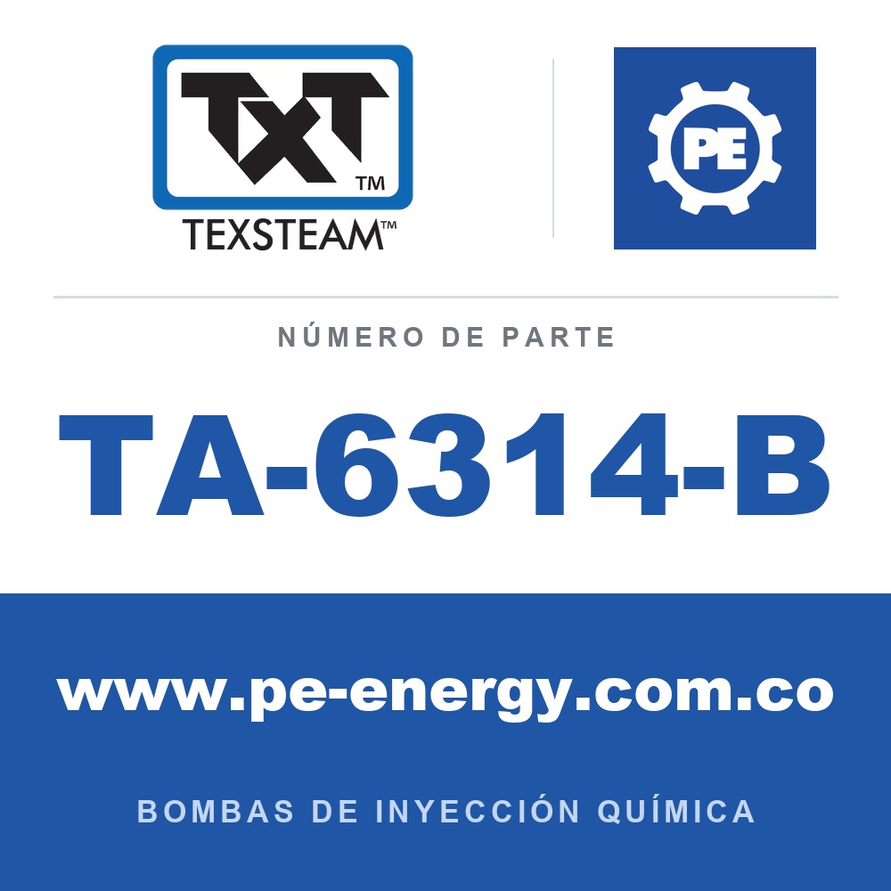 Texsteam TA-6314-B - Texsteam TA 6314-B - Componente de Válvula y Sello