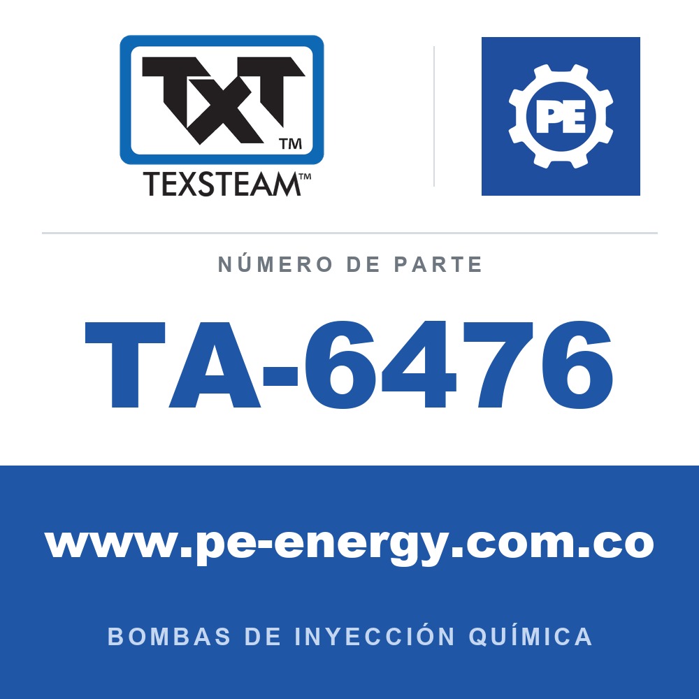 Texsteam TA-6476 - Texsteam TA 6476 - Componente de Válvula y Sello