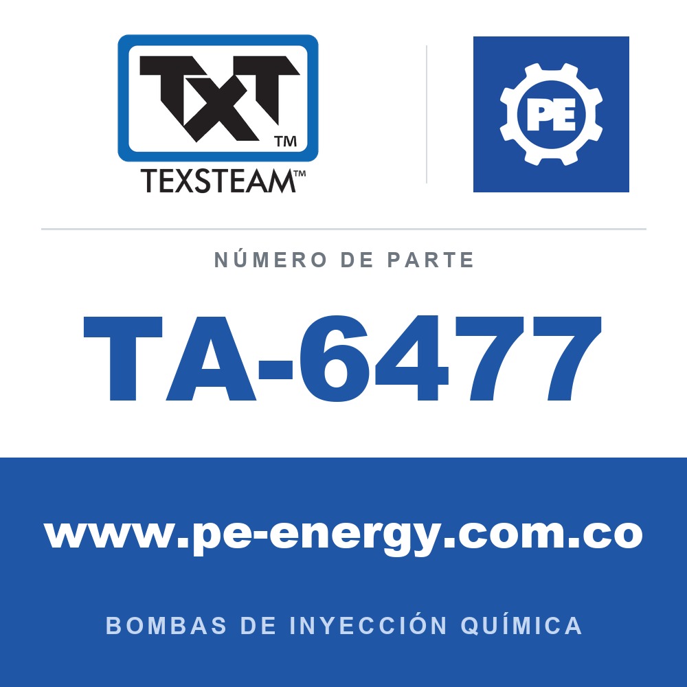 Texsteam TA-6477 - Texsteam TA 6477 - Componente de Válvula y Sello