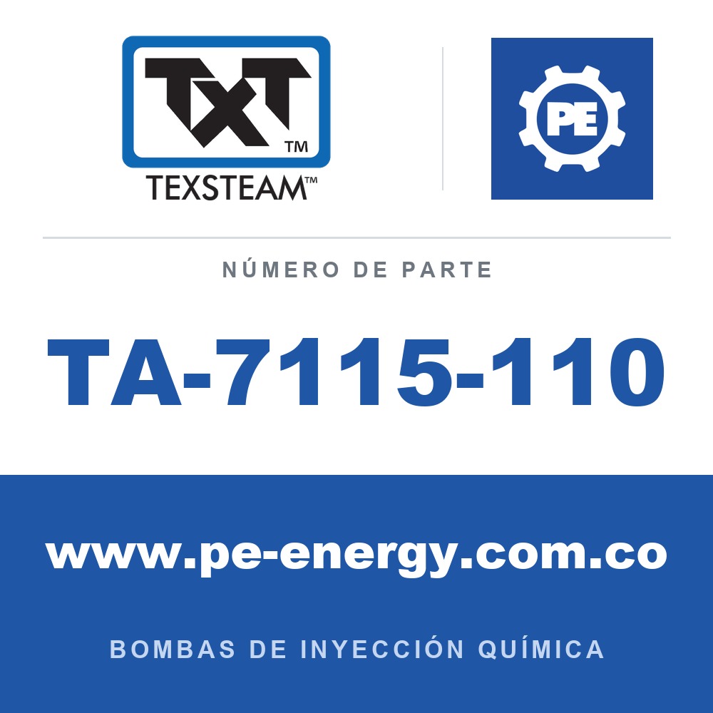 Texsteam TA-7115-110 - Texsteam TA 7115-110 - Componente de Válvula y Sello