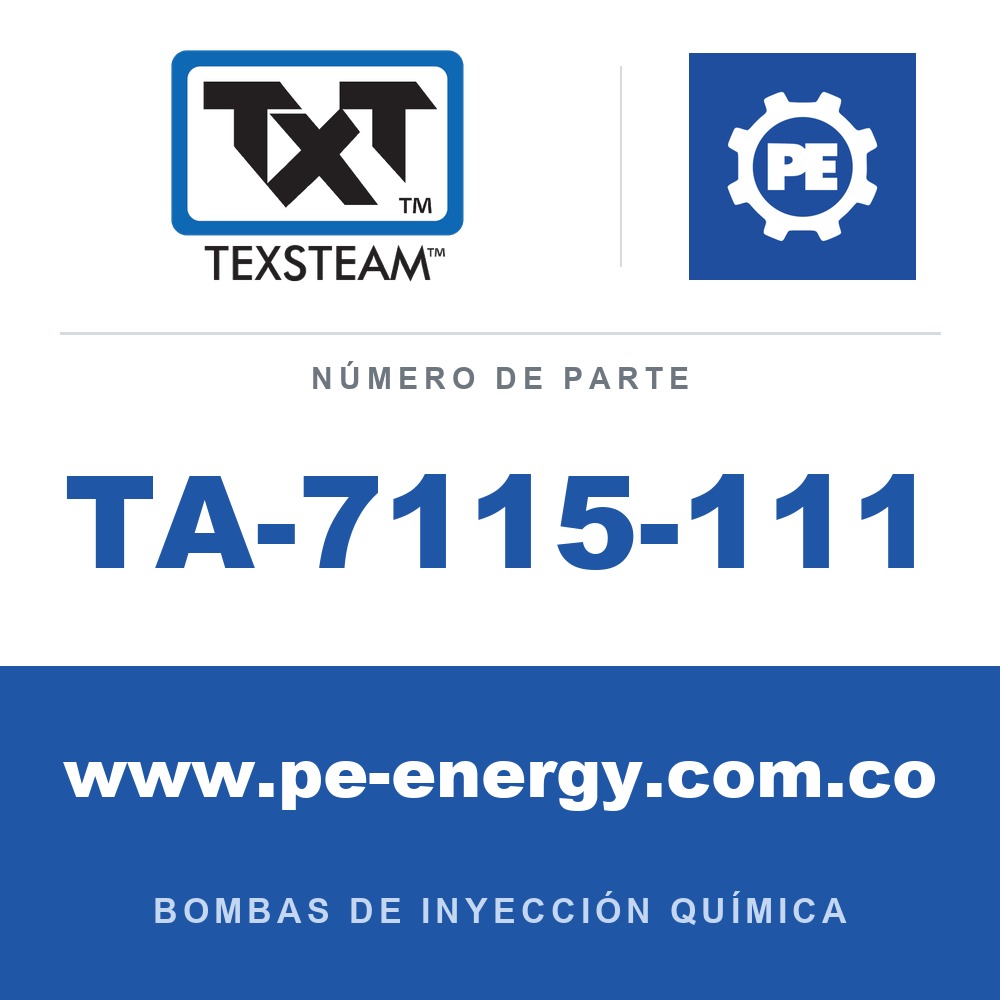 Texsteam TA-7115-111 - Texsteam TA 7115-111 - Componente de Válvula y Sello
