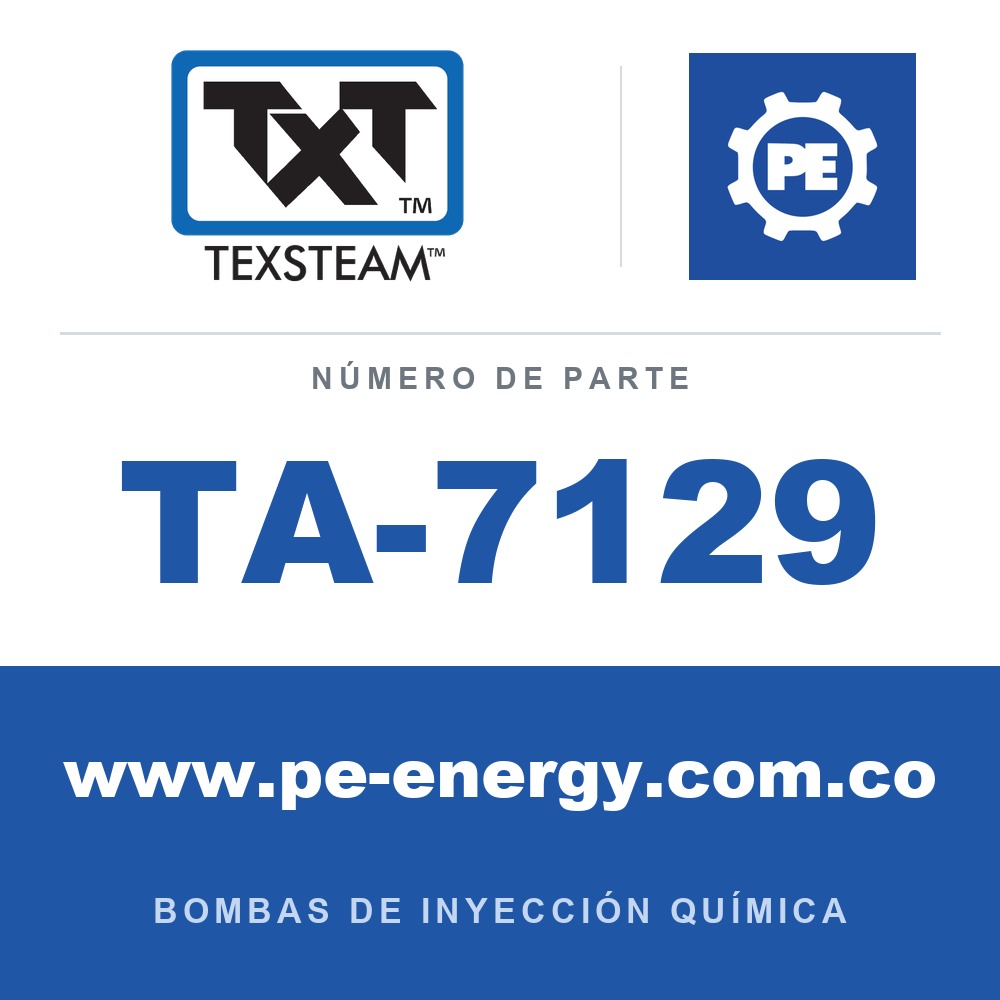 Texsteam TA-7129 - Texsteam TA 7129 - Componente de Válvula y Sello