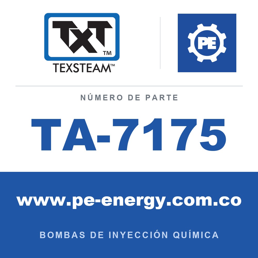 Texsteam TA-7175 - Texsteam TA 7175 - Componente de Válvula y Sello