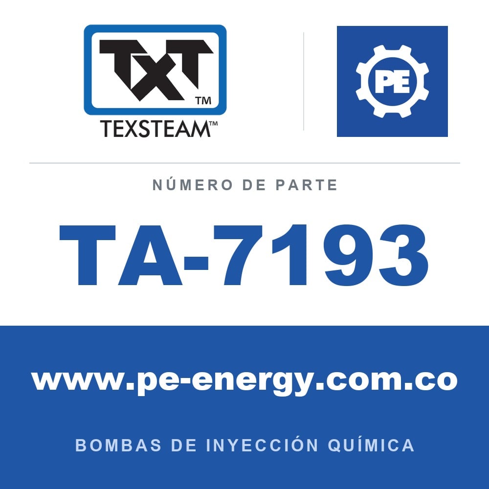 Texsteam TA-7193 - Texsteam TA 7193 - Componente de Válvula y Sello