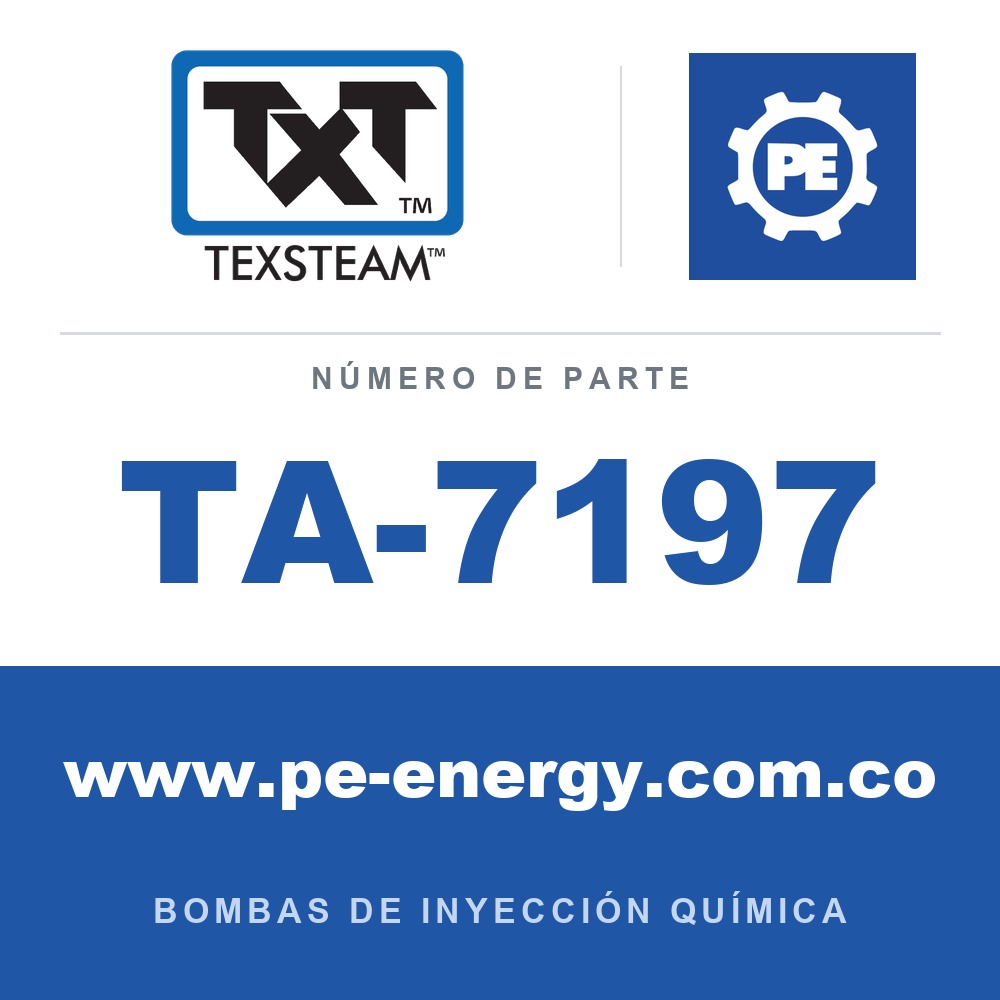 Texsteam TA-7197 - Texsteam TA 7197 - Componente de Válvula y Sello