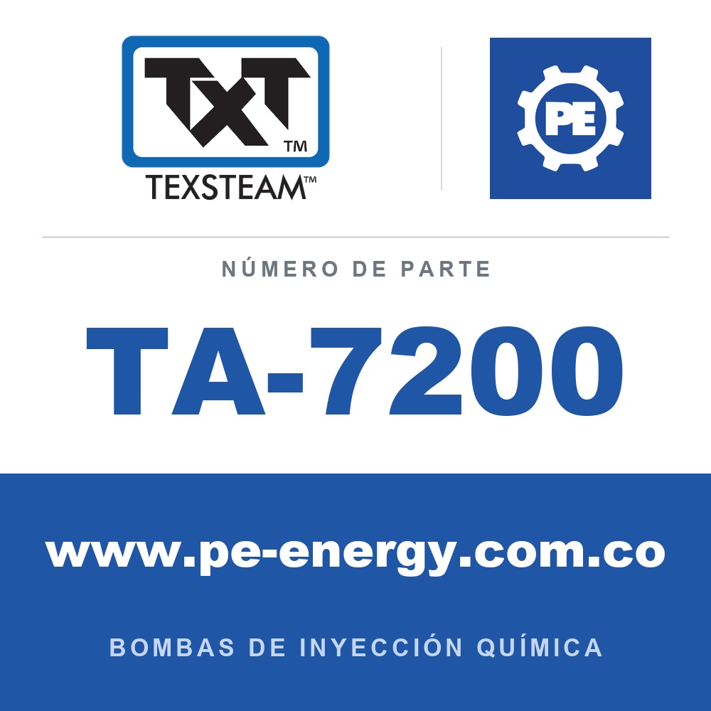 Texsteam TA-7200 - Texsteam TA 7200 - Componente de Válvula y Sello