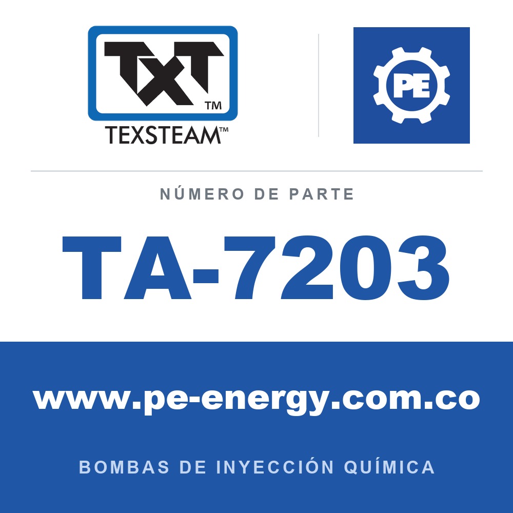 Texsteam TA-7203 - Texsteam TA 7203 - Componente de Válvula y Sello