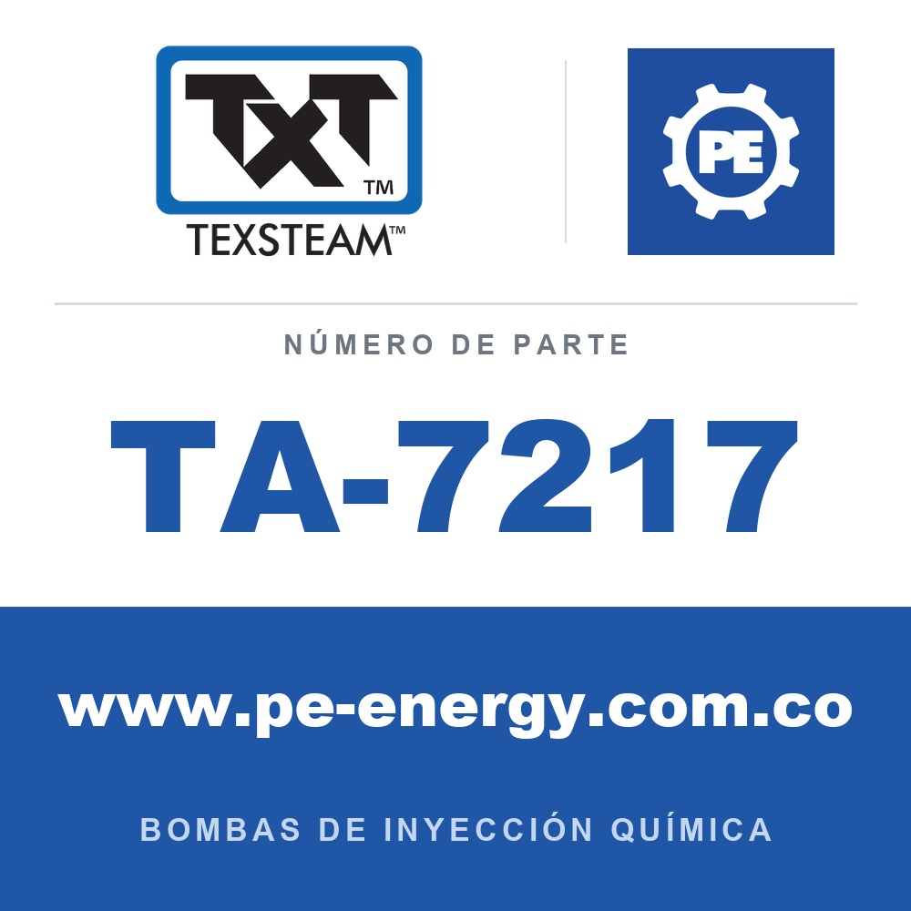 Texsteam TA-7217 - Texsteam TA 7217 - Componente de Válvula y Sello