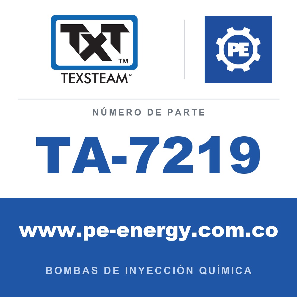 Texsteam TA-7219 - Texsteam TA 7219 - Componente de Válvula y Sello