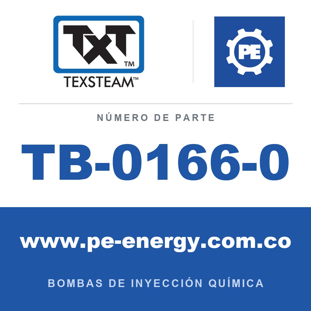 Texsteam TB-0166-0 - Texsteam TB 0166-0 - Componente de Cabezal del Cuerpo de Bomba