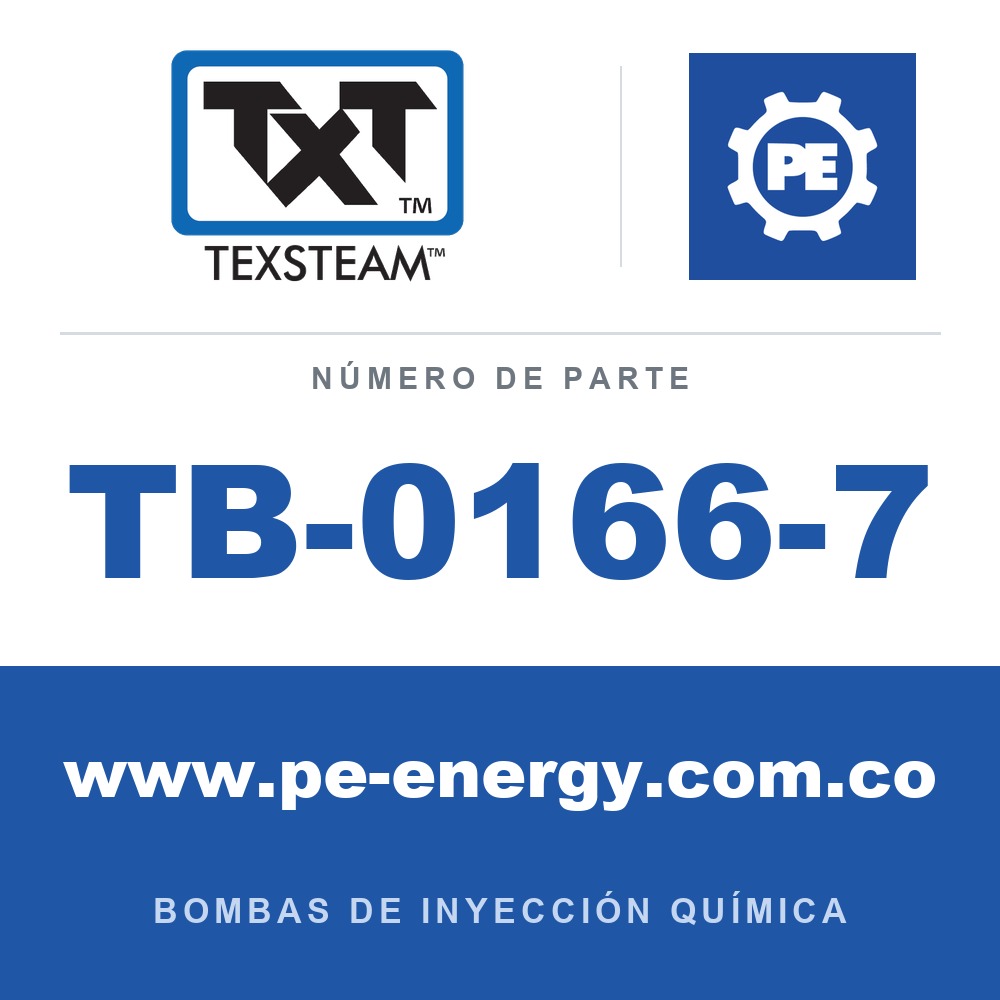 Texsteam TB-0166-7 - Texsteam TB 0166-7 - Componente de Cabezal del Cuerpo de Bomba