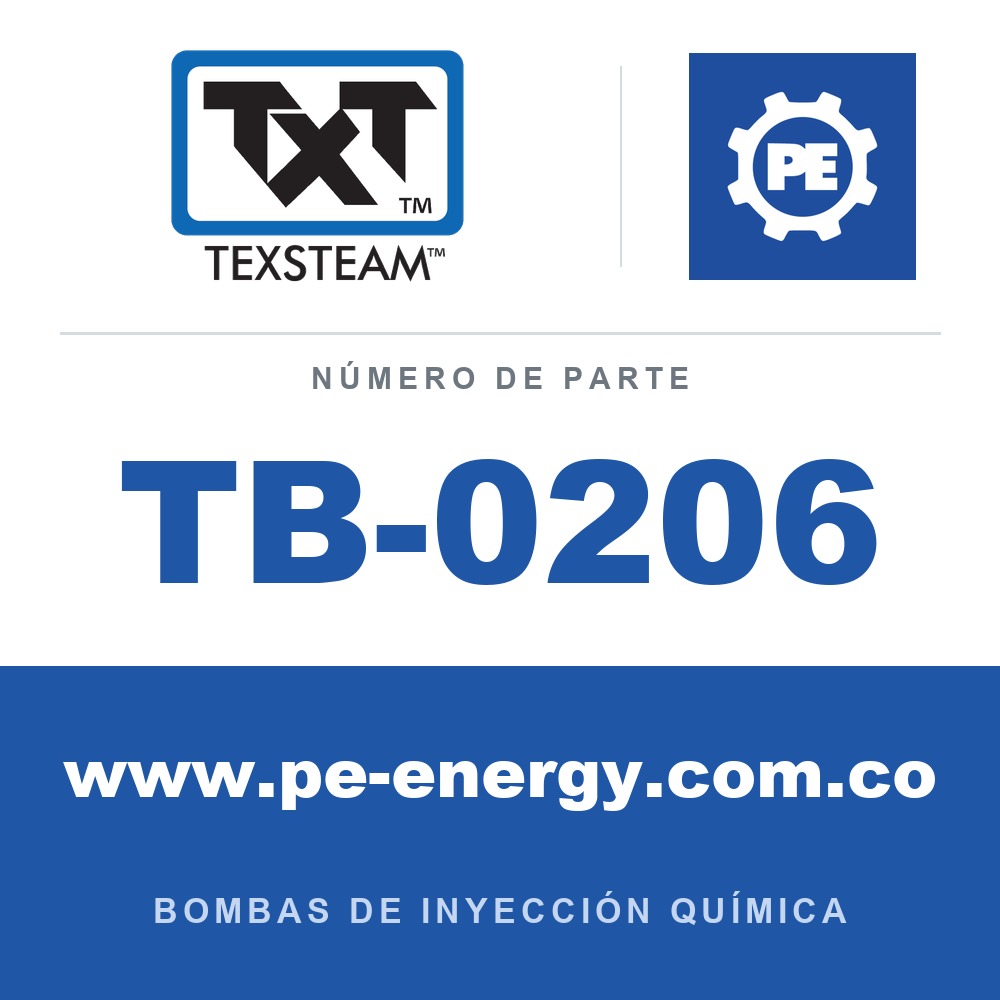 Texsteam TB-0206 - Texsteam TB 0206 - Componente del Cuerpo de Bomba
