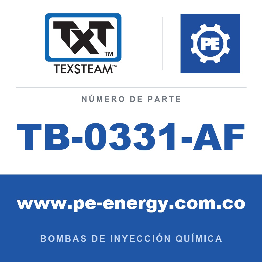 Texsteam TB-0331-AF - Texsteam TB 0331-AF - Componente del Cuerpo de Bomba