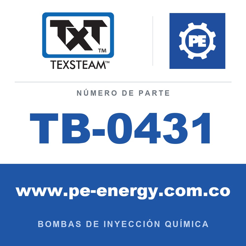 Texsteam TB-0431 - Texsteam TB 0431 - Componente del Cuerpo de Bomba