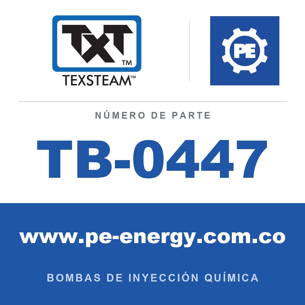 Texsteam TB-0447 - Texsteam TB 0447 - Componente del Cuerpo de Bomba
