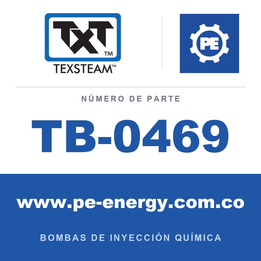 Texsteam TB-0469 - Texsteam TB 0469 - Componente del Cuerpo de Bomba