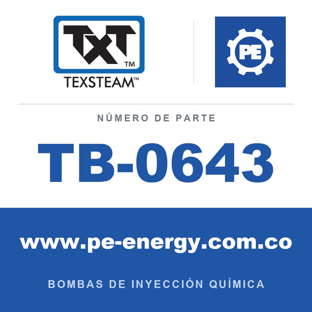 Texsteam TB-0643 - Texsteam TB 0643 - Componente del Cuerpo de Bomba